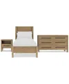Macy's Davie 3-pc. Full Set (panel Bed, Chest & 3-drawer Nightstand)