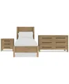 Macy's Davie 3-pc. Full Set (panel Bed, Chest & 3-drawer Nightstand)