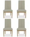 Macy's Davie 4 Pc. Upholstered Side Chair Set In No Color