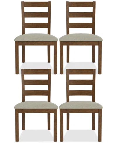 Macy's Davie Cracked Oak 4 Pc. Ladder Chair Set