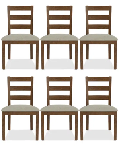 Macy's Davie Cracked Oak 6 Pc. Ladder Chair Set