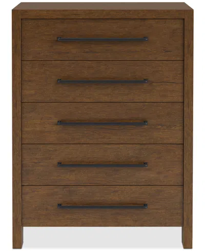 Macy's Davie Cracked Oak Chest In Brown