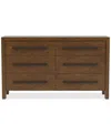 Macy's Davie Cracked Oak Dresser In Brown