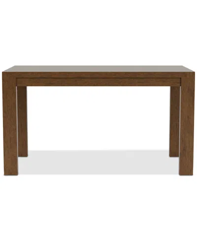Macy's Davie Cracked Oak Rectangle Dining Table In Brown
