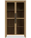 Macy's Davie Display Cabinet In Pale Oak