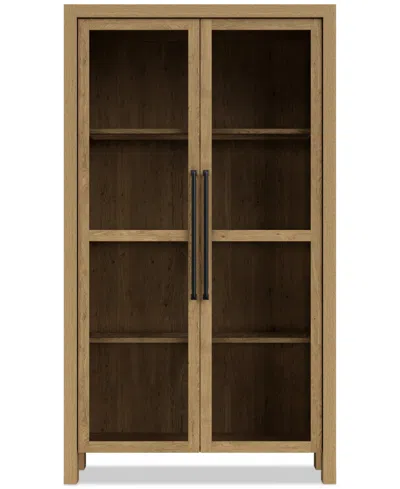 Macy's Davie Display Cabinet In Pale Oak