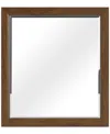 Macy's Davie Cracked Oak Mirror In Brown