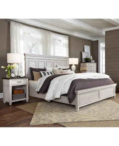 Macy's Dawnwood 3-pc. King Set (bed, Chest & 1-drawer Nightstand) In Ivory