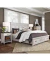 Macy's Dawnwood 3-pc. Queen Storage Set (bed, Chest & 1-drawer Nightstand) In White