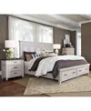 Macy's Dawnwood 3-pc. Queen Storage Set (bed, Chest & 2-drawer Nightstand) In White