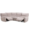 MACY'S DEKLYN 116" 4-PC. ZERO GRAVITY FABRIC SECTIONAL WITH 2 POWER RECLINERS, CREATED FOR MACY'S