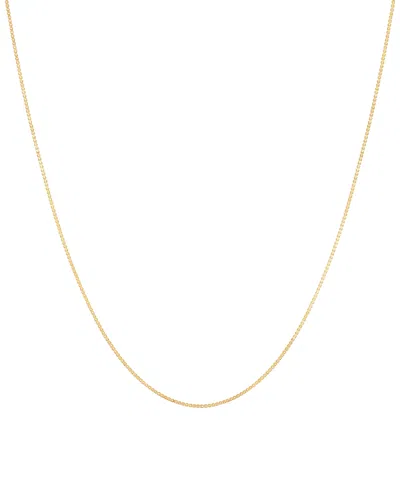 Macy's Delicate Box Chain 24" Strand Necklace (2/3mm) In 14k Gold In Yellow Gold