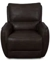 Macy's Derban 40" Leather Zero Gravity Recliner, Created For  In Coffee