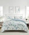 Macy's Devon Geo Reversible Microfiber 3-piece Comforter Set In Multi
