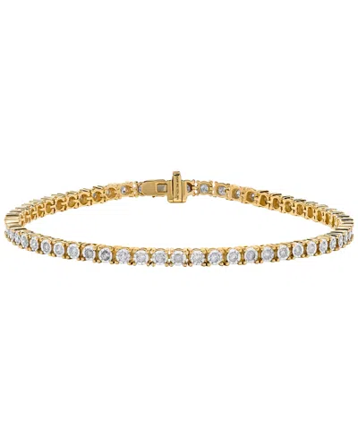 Macy's Diamond (1 Ct. T.w.) Bracelet In 14k Yellow Gold