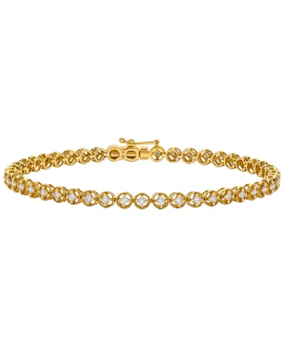 Macy's Diamond (1 Ct. T.w.) Bracelet In 14k Yellow Gold In Neutral
