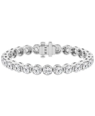 Macy's Diamond (12 Ct. T.w.) Bracelet In 14k White Gold