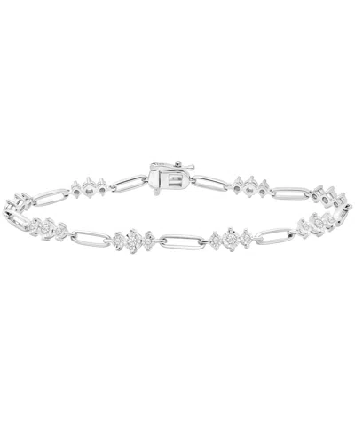 Macy's Diamond (1/2 Ct. T.w.) Bracelet In Sterling Silver