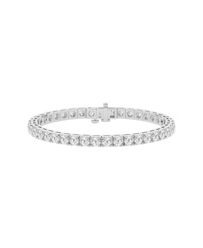 Macy's Diamond (12 Ct. T.w.) Bracelet In Sterling Silver In Gray