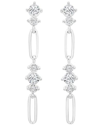 Macy's Diamond (1/2 Ct. T.w.) Earrings In Sterling Silver