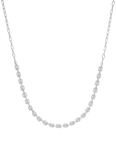 Macy's Diamond (1/2 Ct. T.w.) Necklace In Sterling Silver