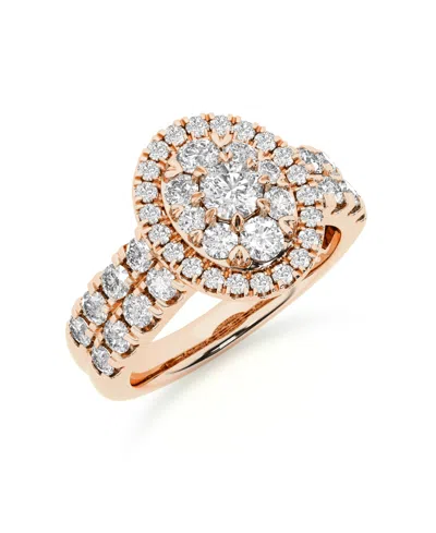 Macy's Diamond (2 Ct. T.w.) Ring In 14k White Gold In 14k Rose Gold