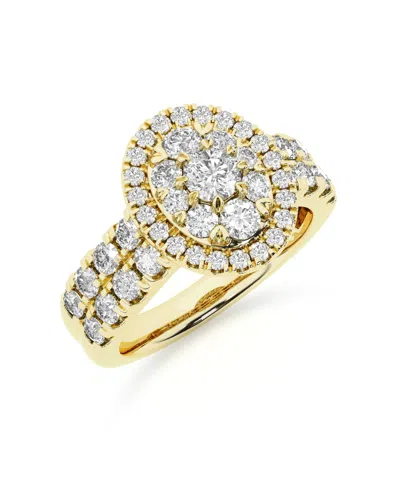 Macy's Diamond (2 Ct. T.w.) Ring In 14k White Gold In 14k Yellow Gold