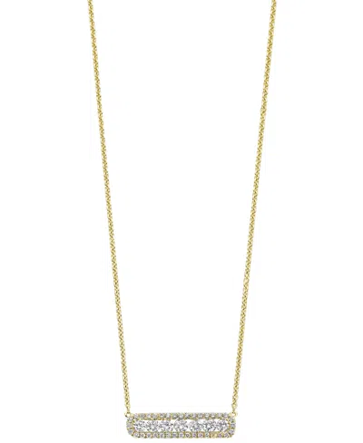 Macy's Diamond (3/8 Ct. T.w.) Pendant Necklace In 14k Yellow Gold