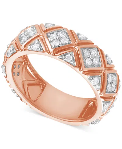 Macy's Diamond Argyle Inspired Cluster Band (3/8 Ct. T.w.) In 10k Rose Gold