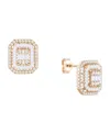 Macy's Diamond Baguette & Round Earrings (1/2 Ct. T.w.) In 14k Yellow Or White Gold In Gold