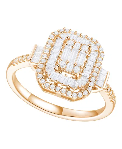 Macy's Diamond Baguette & Round Ring (1/2 Ct. T.w.) In 14k Yellow Or White Gold