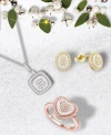 Macy's Diamond Baguette Starburst Collection In 14k White Yellow Or Rose Gold. In White Gold