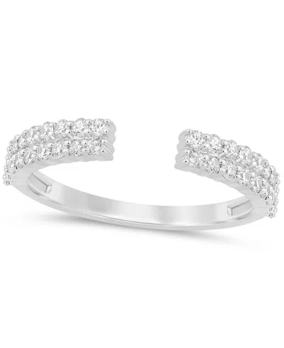 Macy's Diamond Band Ring (1/2 Ct. T.w.) In 14k White Gold In Silver