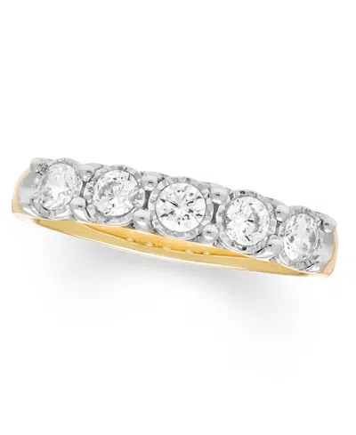 Macy's Diamond Band Ring (1/2 Ct. T.w.) In 14k Yellow Gold