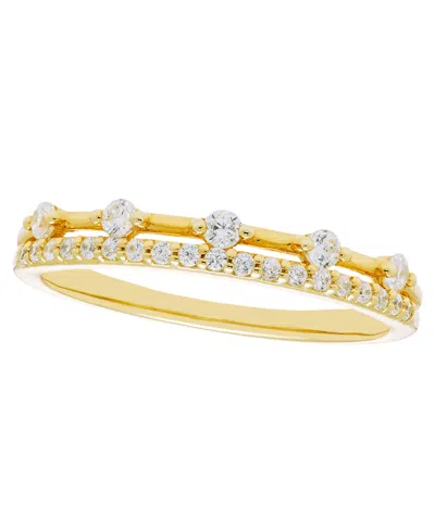 Macy's Diamond Band Ring (1/4 Ct. T.w.) In 14k Yellow Gold