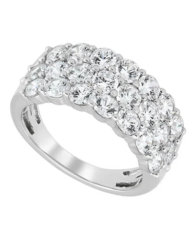 Macy's Diamond Band Ring (3 Ct. T.w.) In 14k White Gold In Metallic