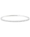 Macy's Diamond Bangle Bracelet (1/2 Ct. T.w.) In 10k White Gold In White Gold