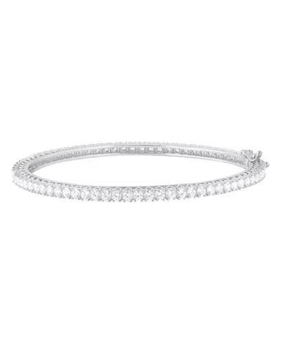 Macy's Diamond Bangle Bracelet (5 Ct. T.w.) In 14k White Gold In Silver
