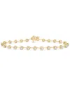 Macy's Diamond Bezel Link Bracelet (2 Ct. T.w.) In 10k Gold, Exclusively At