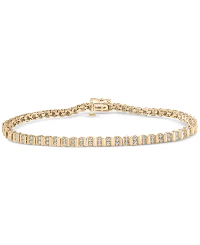 Macy's Diamond Bracelet (1 Ct. T.w.) In 14k White Gold Or 14k Yellow Gold, Exclusively At