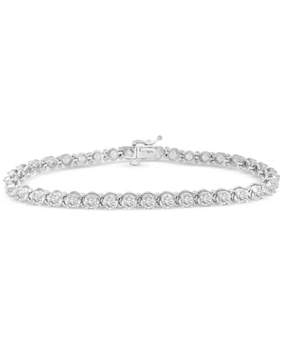 Macy's Diamond Bracelet (2-3/4 Ct. T.w.) In 14k White Or Yellow Gold In Metallic