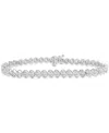 Macy's Diamond Bracelet (2 Ct. T.w.) In 10k White Gold, Created For  In White Gold