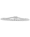 Macy's Diamond Bracelet (2 Ct. T.w.) In 14k White Gold In Metallic