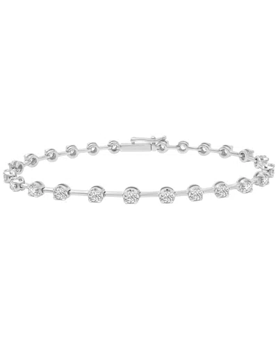 Macy's Diamond Bracelet (2 Ct. T.w.) In 14k White Gold (also Available In 14k Yellow Gold) In Metallic