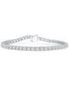 Macy's Diamond Bracelet (3 Ct. T.w.) In 10k White Gold In Gold