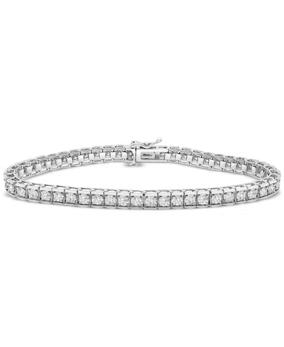 Macy's Diamond Bracelet (5-1/2 Ct. T.w.) In 10k Gold Or 10k White Gold, 8" In Silver