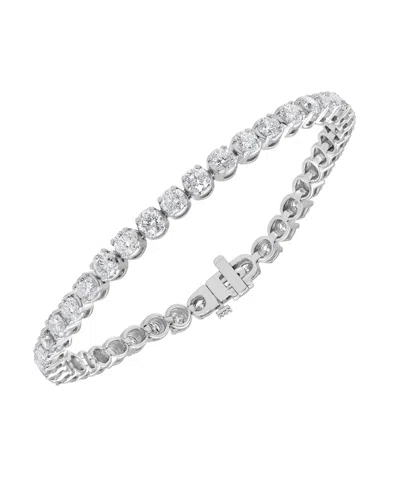 Macy's Diamond Bracelet (8 Ct. T.w.) In 14k White Gold In Metallic