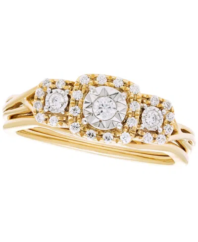 Macy's Diamond Bridal Ring (1/4 Ct. T.w.) In 10k Yellow Gold