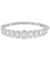 Macy's Diamond Cluster Bangle Bracelet (2-1/2 Ct. T.w.) In 14k White Gold