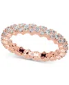 Macy's Diamond Cluster Eternity Band (1 Ct. T.w.) In Platinum Or 14k Gold In Gold